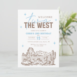 Invitación de cumpleaños Two the West 2º Cumpleaño