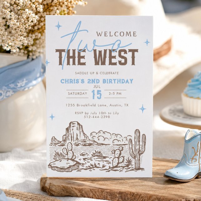 Invitación de cumpleaños Two the West 2º Cumpleaño (Subido por el creador)