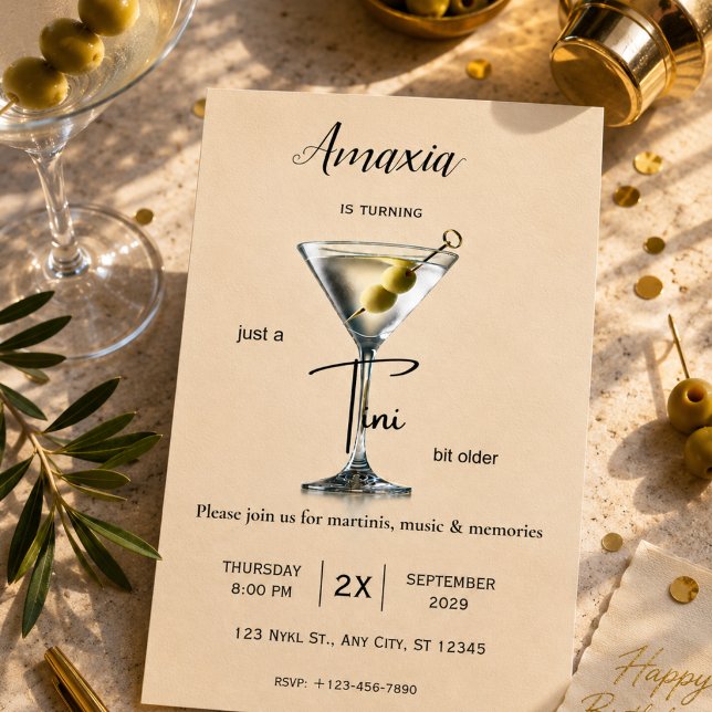 Invitación de cumpleaños Un Poco Más Vieja | Marti (Subido por el creador)