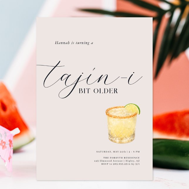 Invitación de cumpleaños un poco mayor Tajín (Subido por el creador)