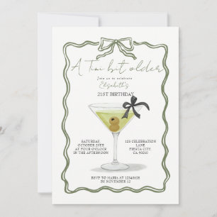 Invitación de cumpleaños un poquito mayor con arco