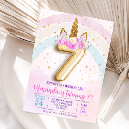 Invitación de cumpleaños unicornio 7, Séptimo edit