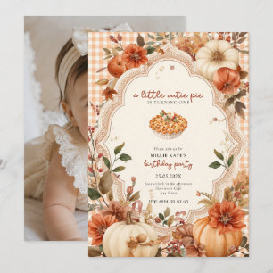 Invitación de Cumpleaños Uno de Cutie Pie
