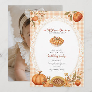 Invitación de Cumpleaños Uno de Cutie Pie