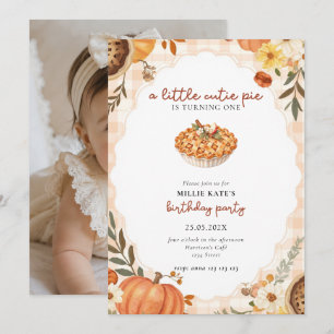 Invitación de Cumpleaños Uno de Cutie Pie