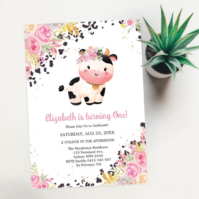 Invitación de cumpleaños Vaca Sagrada (Subido por el creador)