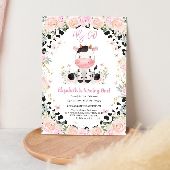 Invitación de cumpleaños Vaca Sagrada (Subido por el creador)