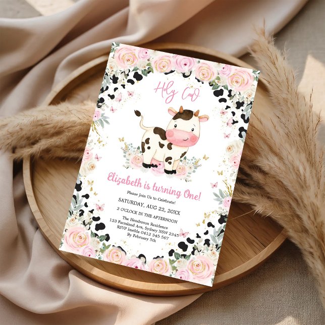 Invitación de cumpleaños Vaca Sagrada (Subido por el creador)