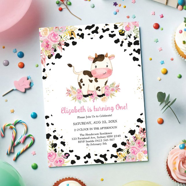 Invitación de cumpleaños Vaca Sagrada (Subido por el creador)