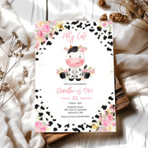 Invitación de cumpleaños Vaca Sagrada