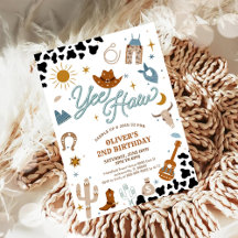 Invitación de Cumpleaños Vaquero