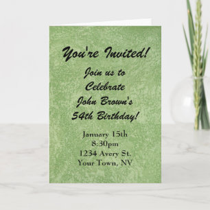Invitación de cumpleaños verde para descargar inst