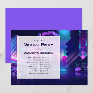 Invitación de cumpleaños virtual