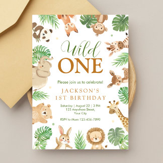 Invitación de cumpleaños Wild One