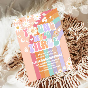 Invitación de Cumpleaños Young Wild Three
