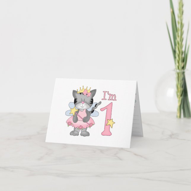 Invitación de cumplimento de primer cumpleaños de  (Anverso)