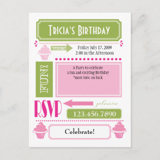 Invitación de Cupcake