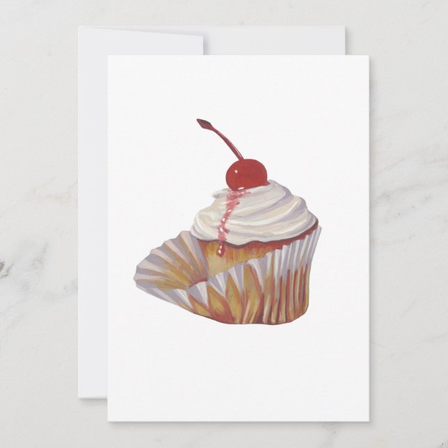 Invitación de Cupcake (Anverso)