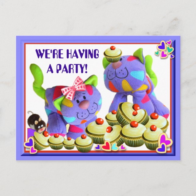 INVITACIÓN DE CUPCAKES ~ Postcard (Anverso)