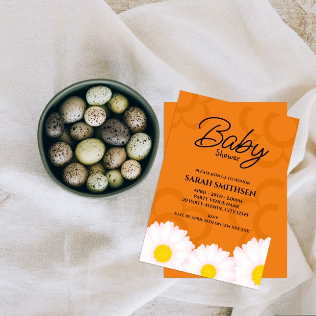 Invitación de Daisy Baby Shower (Subido por el creador)