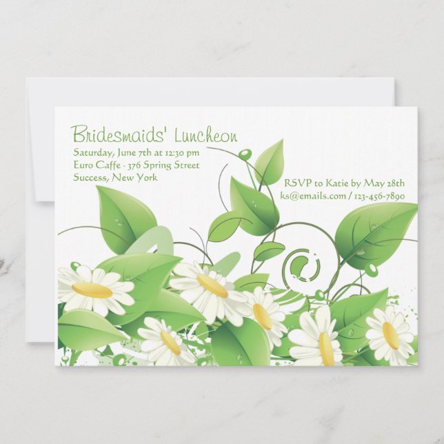 Invitación de Daisy Grunge (Anverso)