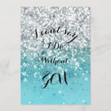 Invitación de Dama de Honor Turquesa