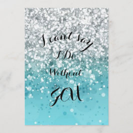 Invitación de Dama de Honor Turquesa