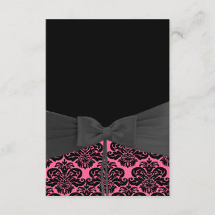 Invitación de DAMASCO ROSA Y NEGRO