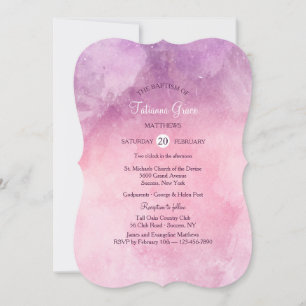 Invitación de degradado rosa