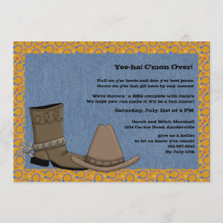 Invitación de Denim Cowboy
