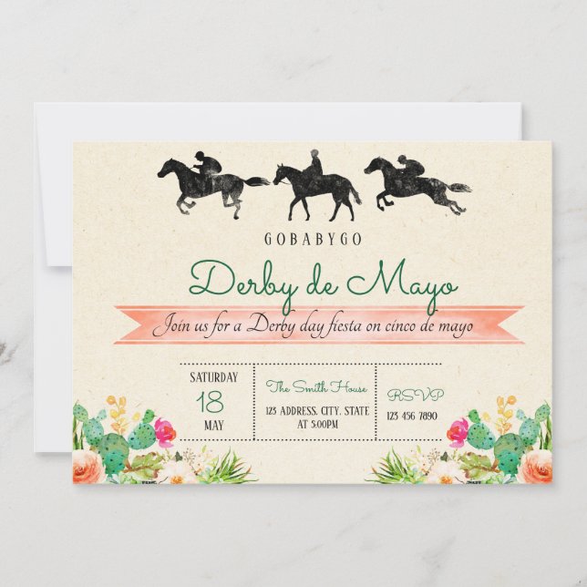 Invitación de Derby de Mayo (Anverso)