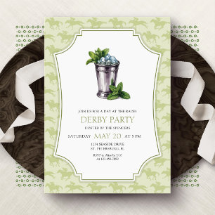Invitación de Derby Party al Mint Julep