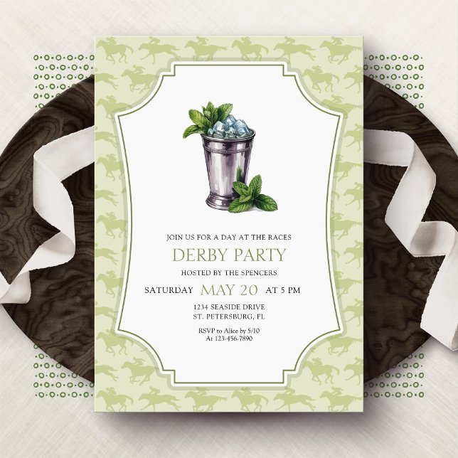 Invitación de Derby Party al Mint Julep (Subido por el creador)