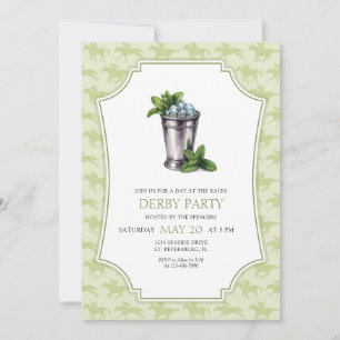 Invitación de Derby Party al Mint Julep