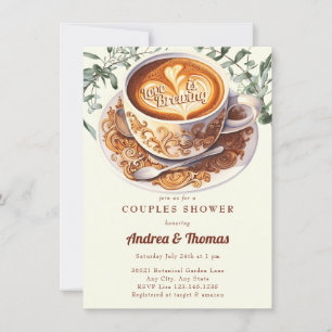 Invitación de Desayuno de Aquarela   Regadera de P