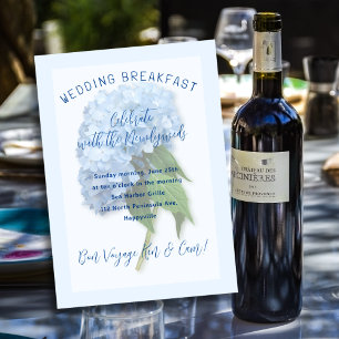 Invitación de desayuno de boda para recién casados