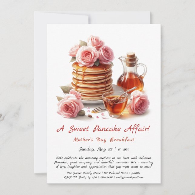 Invitación de Desayuno del Día de la Madre – Panqu (Anverso)