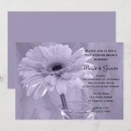 Invitación de desayuno después de la boda con marg
