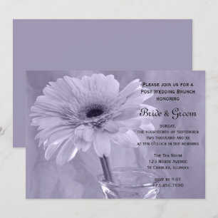 Invitación de desayuno después de la boda con marg