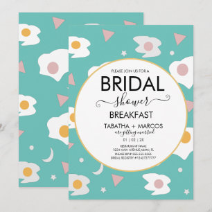 Invitación de desayuno divertido para desayuno de