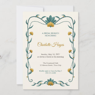 Invitación de Desayuno Nupcial con Palmeta de Mayó