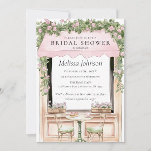 Invitación de Desayuno Nupcial en Café Parisino