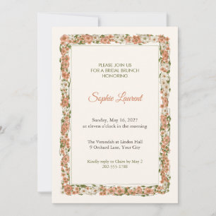 Invitación de Desayuno Nupcial en Veranda de Chint