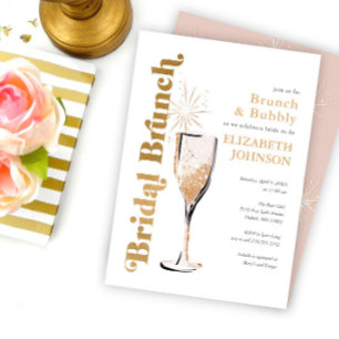Invitación de Desayuno Nupcial y Brindis Espumoso