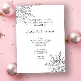 Invitación de Desayuno Post Matrimonio de Invierno