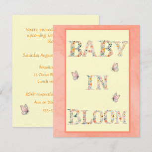 Invitación de descarga digital para Baby in Bloom 