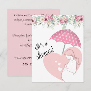 Invitación de descarga digital para baby shower de