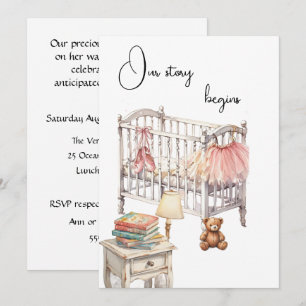 Invitación de descarga digital para baby shower de