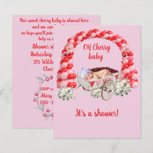 Invitación de descarga digital para baby shower de