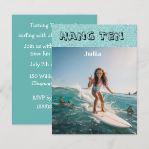 Invitación de descarga digital para fiesta de tibu